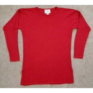 VTG Express Tricot Britsh Crown Colony Of Hong Kong Made Knit Sweater Size M